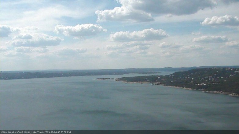 Lake Travis webcam, September 4, 2019 2:55 PM CT