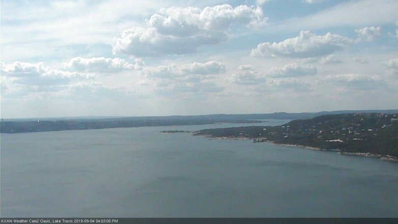 Lake Travis webcam, September 4, 2019 3:05 PM CT