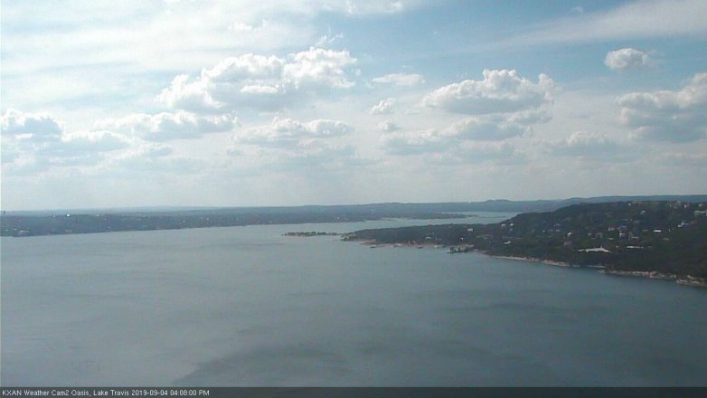 Lake Travis webcam, September 4, 2019 3:10 PM CT
