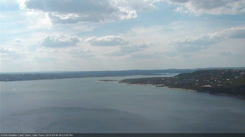 Lake Travis webcam, September 4, 2019 3:25 PM CT