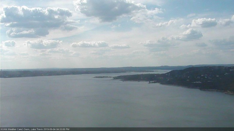 Lake Travis webcam, September 4, 2019 3:35 PM CT