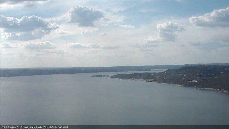 Lake Travis webcam, September 4, 2019 3:40 PM CT