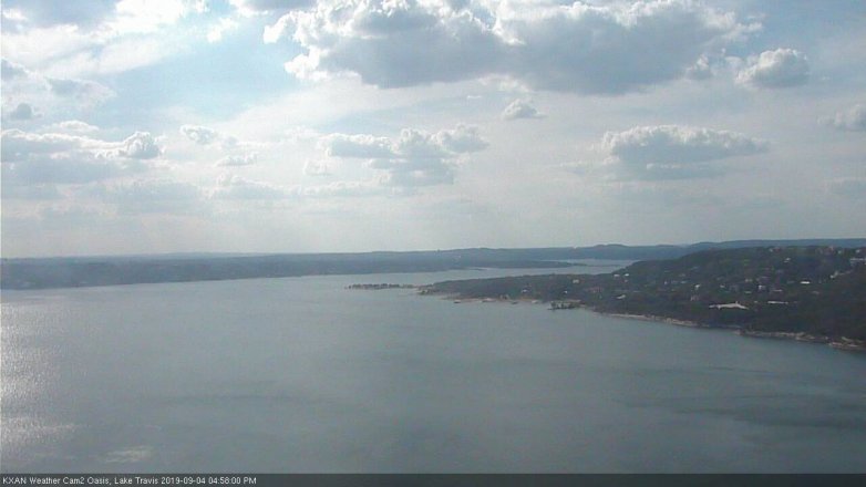 Lake Travis webcam, September 4, 2019 4:00 PM CT