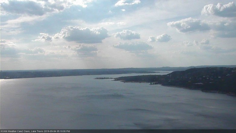 Lake Travis webcam, September 4, 2019 4:20 PM CT