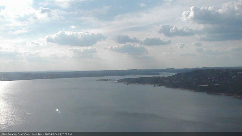 Lake Travis webcam, September 4, 2019 4:25 PM CT