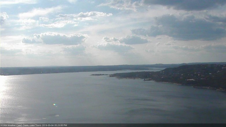 Lake Travis webcam, September 4, 2019 4:30 PM CT