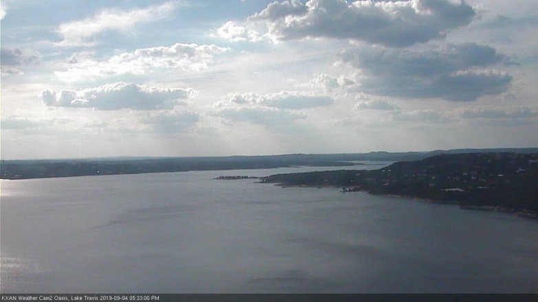 Lake Travis webcam, September 4, 2019 4:35 PM CT