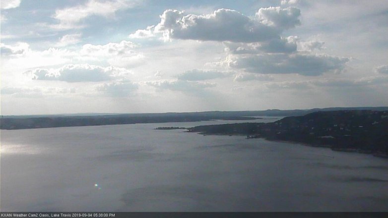 Lake Travis webcam, September 4, 2019 4:40 PM CT