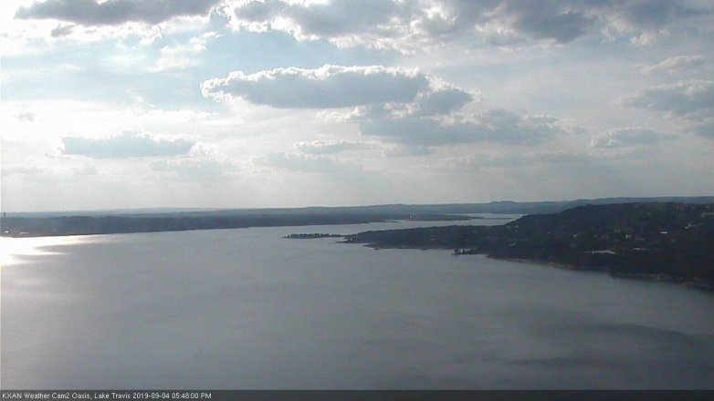 Lake Travis webcam, September 4, 2019 4:50 PM CT