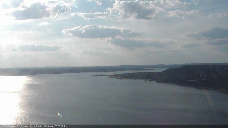 Lake Travis webcam, September 4, 2019 4:55 PM CT