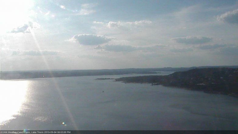Lake Travis webcam, September 4, 2019 5:05 PM CT