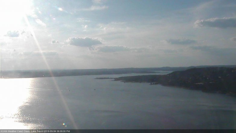 Lake Travis webcam, September 4, 2019 5:10 PM CT