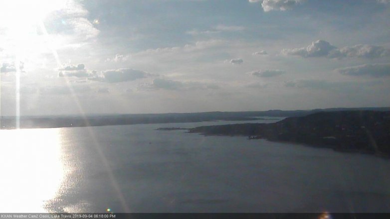 Lake Travis webcam, September 4, 2019 5:20 PM CT