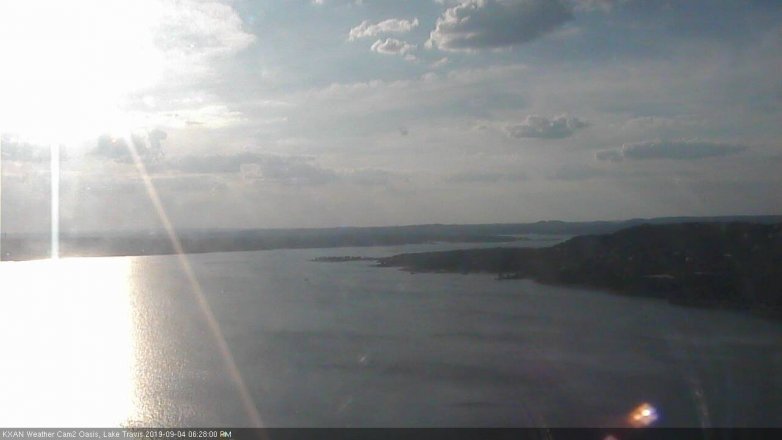 Lake Travis webcam, September 4, 2019 5:30 PM CT