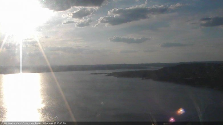 Lake Travis webcam, September 4, 2019 5:40 PM CT