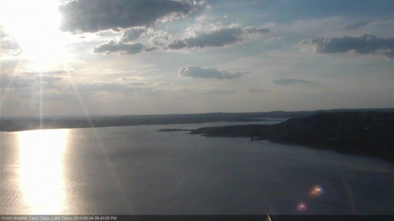 Lake Travis webcam, September 4, 2019 5:45 PM CT
