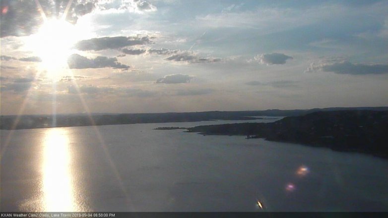 Lake Travis webcam, September 4, 2019 6:00 PM CT