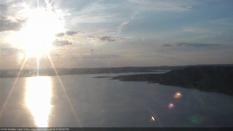 Lake Travis webcam, September 4, 2019 6:10 PM CT