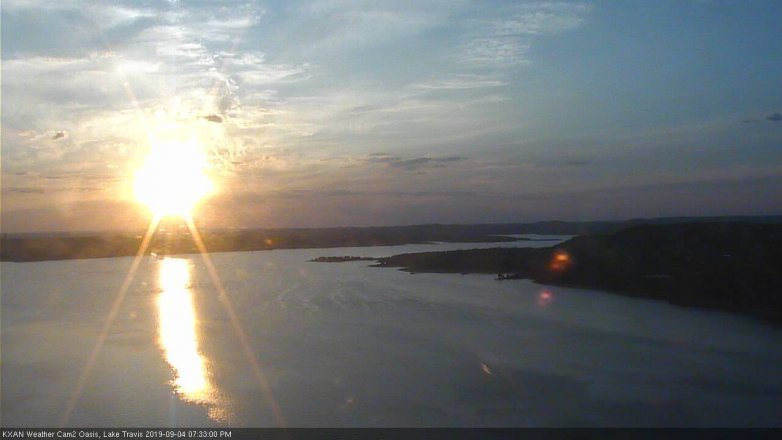 Lake Travis webcam, September 4, 2019 6:35 PM CT
