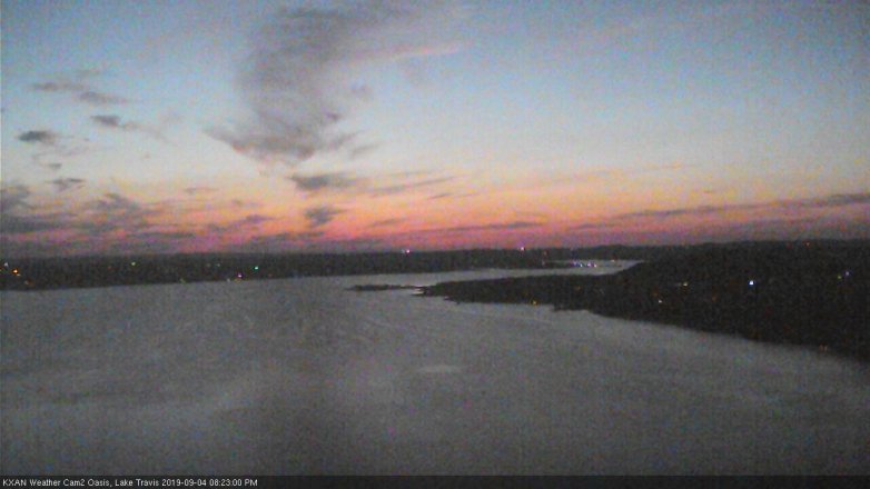 Lake Travis webcam, September 4, 2019 7:25 PM CT