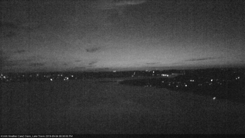 Lake Travis webcam, September 4, 2019 7:40 PM CT