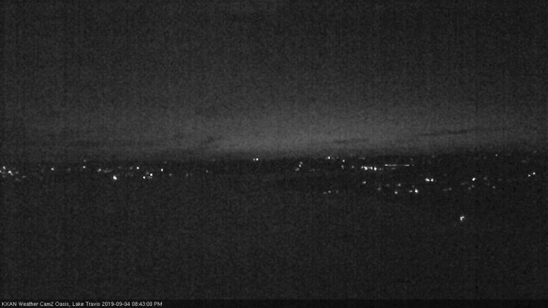 Lake Travis webcam, September 4, 2019 7:45 PM CT