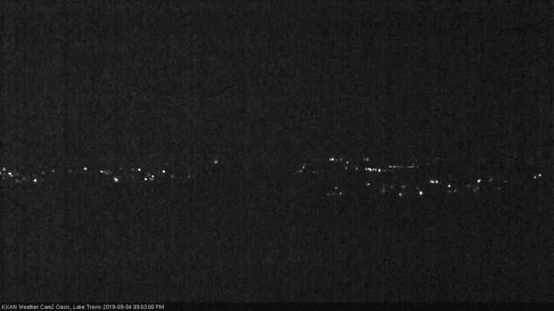 Lake Travis webcam, September 4, 2019 8:05 PM CT