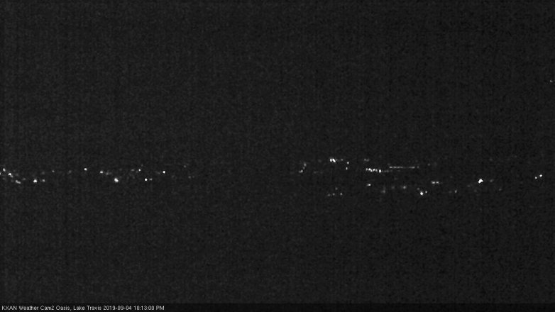 Lake Travis webcam, September 4, 2019 9:15 PM CT