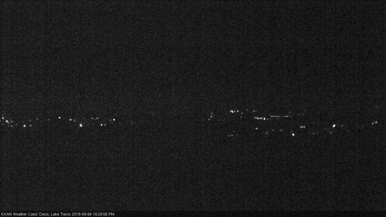 Lake Travis webcam, September 4, 2019 9:30 PM CT