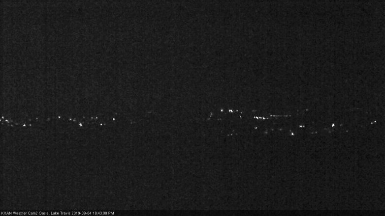 Lake Travis webcam, September 4, 2019 9:45 PM CT