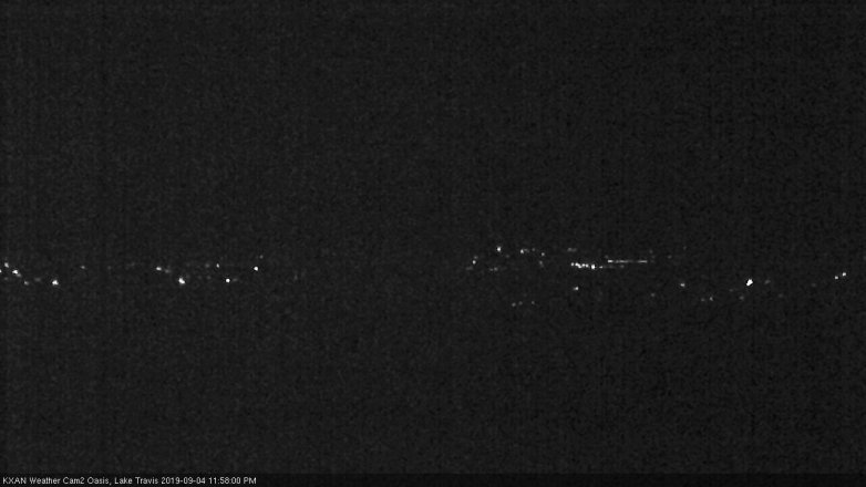 Lake Travis webcam, September 4, 2019 11:00 PM CT
