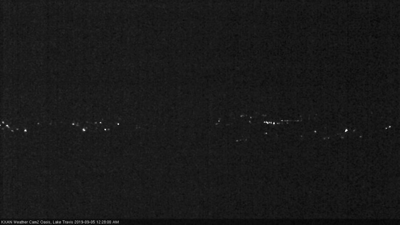 Lake Travis webcam, September 4, 2019 11:30 PM CT