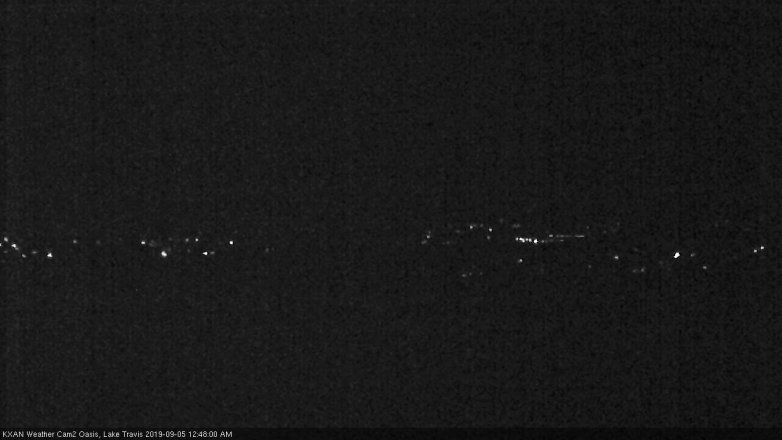 Lake Travis webcam, September 4, 2019 11:50 PM CT