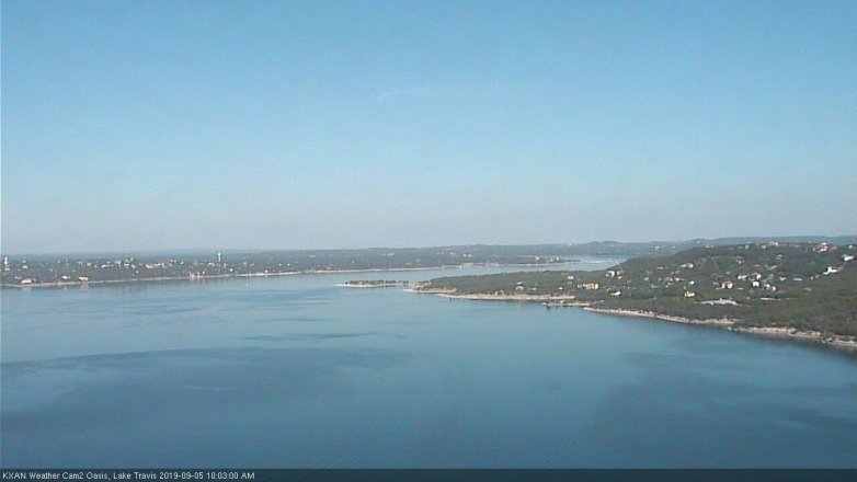 Lake Travis webcam, September 5, 2019 9:05 AM CT
