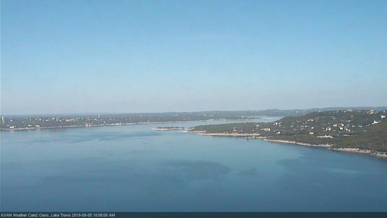 Lake Travis webcam, September 5, 2019 9:10 AM CT