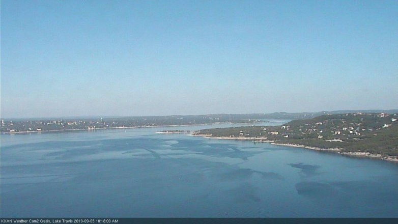 Lake Travis webcam, September 5, 2019 9:20 AM CT