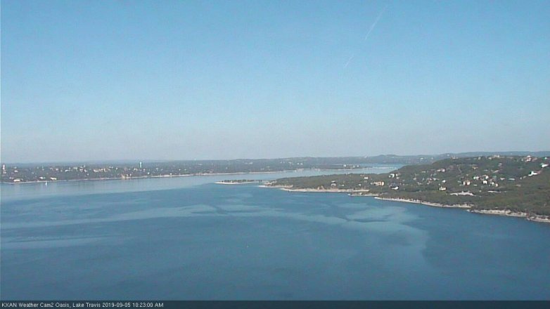 Lake Travis webcam, September 5, 2019 9:25 AM CT