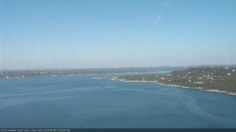 Lake Travis webcam, September 5, 2019 9:40 AM CT