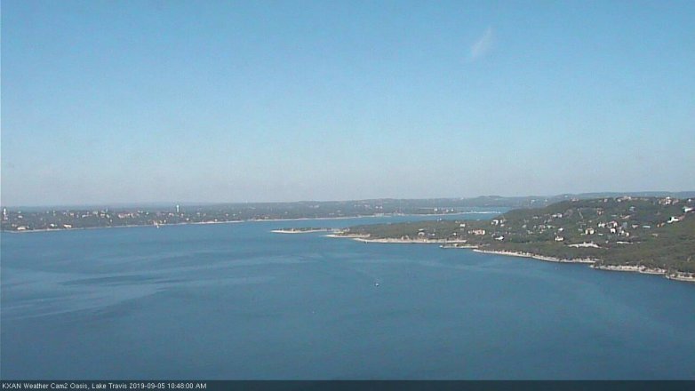 Lake Travis webcam, September 5, 2019 9:50 AM CT