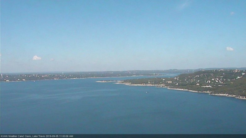 Lake Travis webcam, September 5, 2019 10:05 AM CT