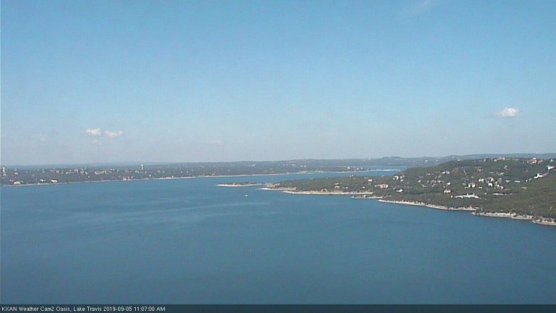 Lake Travis webcam, September 5, 2019 10:10 AM CT