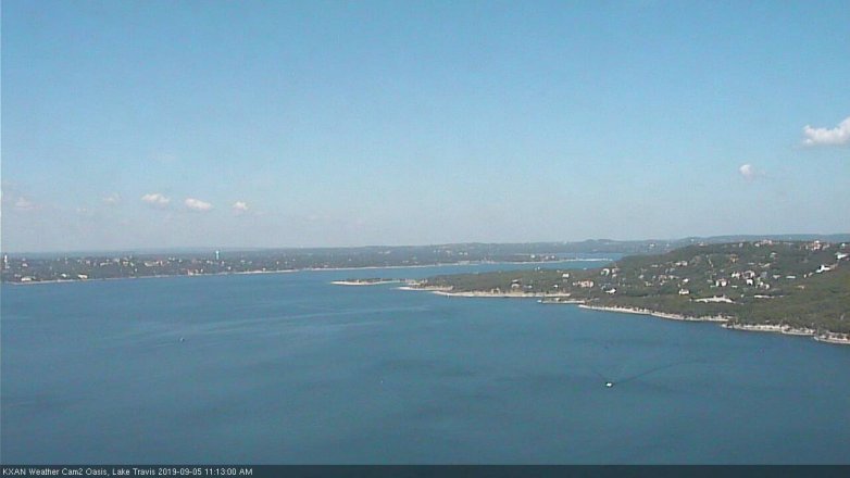Lake Travis webcam, September 5, 2019 10:15 AM CT