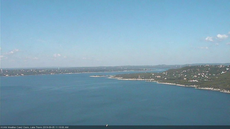 Lake Travis webcam, September 5, 2019 10:20 AM CT