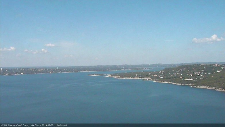 Lake Travis webcam, September 5, 2019 10:30 AM CT