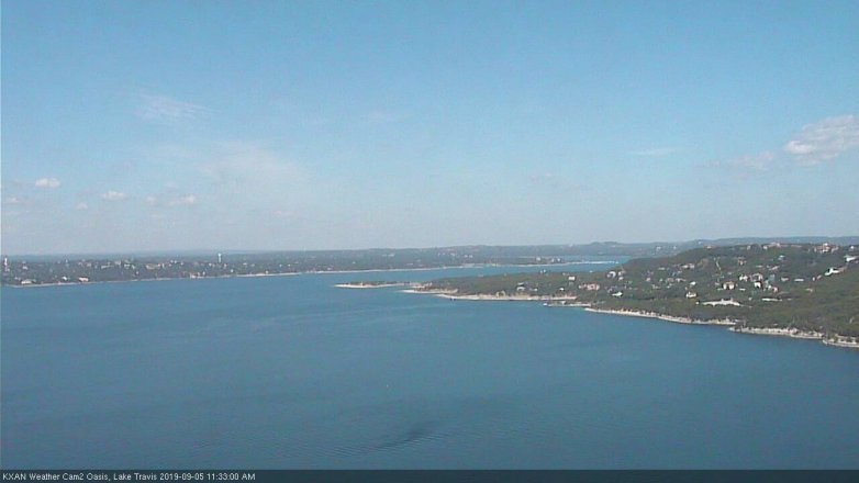 Lake Travis webcam, September 5, 2019 10:35 AM CT