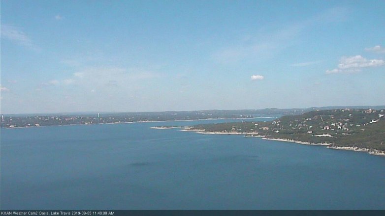 Lake Travis webcam, September 5, 2019 10:50 AM CT