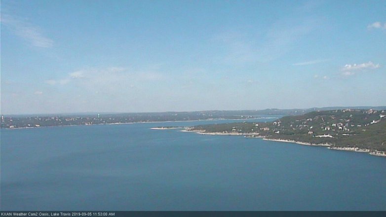 Lake Travis webcam, September 5, 2019 10:55 AM CT
