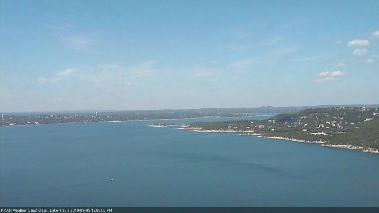 Lake Travis webcam, September 5, 2019 11:05 AM CT