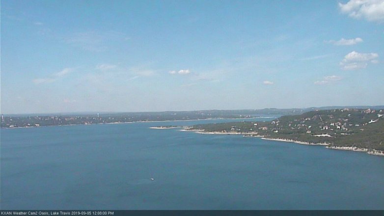 Lake Travis webcam, September 5, 2019 11:10 AM CT