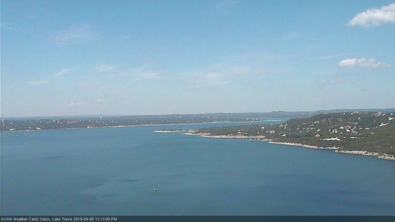 Lake Travis webcam, September 5, 2019 11:15 AM CT